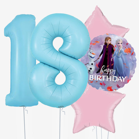 Frozen Birthday & Number Balloons | Box Balloons | Next-Day Balloon Delivery
