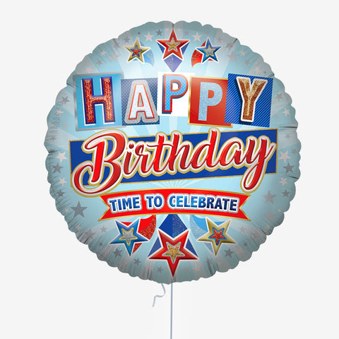 Happy Birthday, Time to Celebrate Balloons | Box Balloons | Next-Day Balloon Delivery