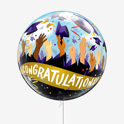 Congratulations Grad Bubble Balloon - Box Balloons