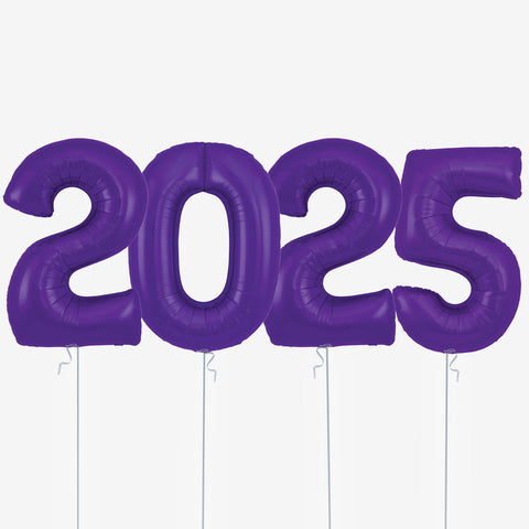 2025 New Year Number Balloons - Box Balloons