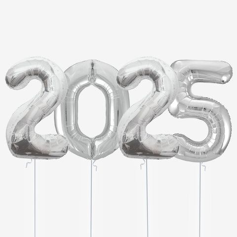 2025 New Year Number Balloons - Box Balloons
