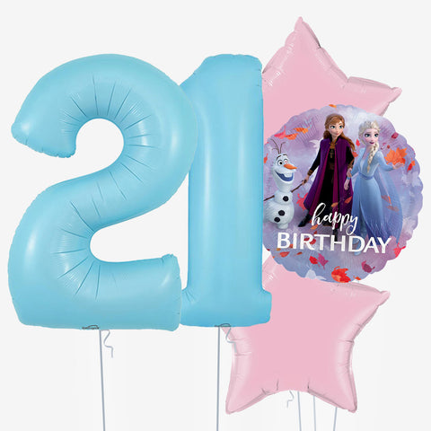 Frozen Birthday & Number Balloons | Box Balloons | Next-Day Balloon Delivery