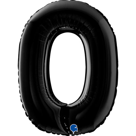 26" Black Number Balloons