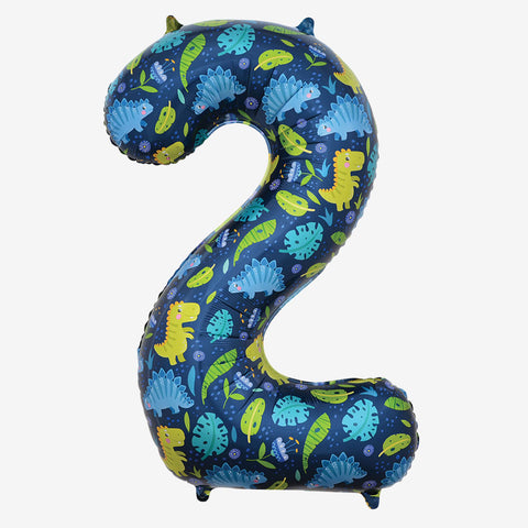 34” Dinosaur Number Balloons | Box Balloons | Next-Day Balloon Delivery