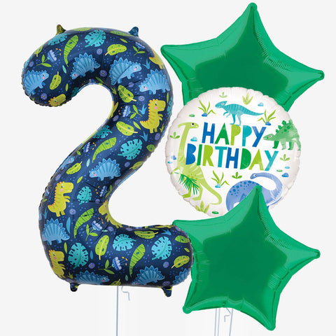 Dinosaur & Number Balloons | Box Balloons | Next-Day Balloon Delivery