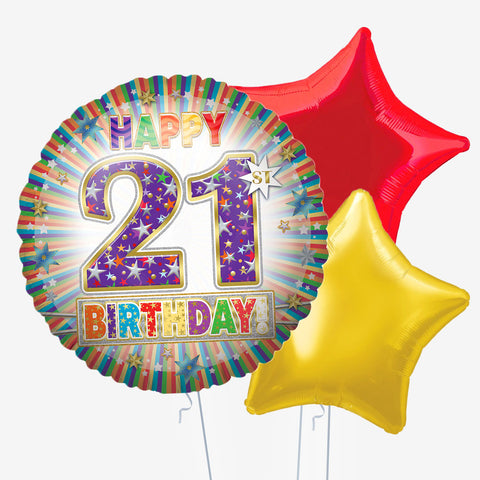 21st Jumbo Birthday Balloons | Box Balloons | Next-Day Balloon Delivery