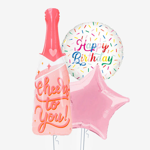 Cheers Birthday Balloons | Box Balloons | Next-Day Balloon Delivery