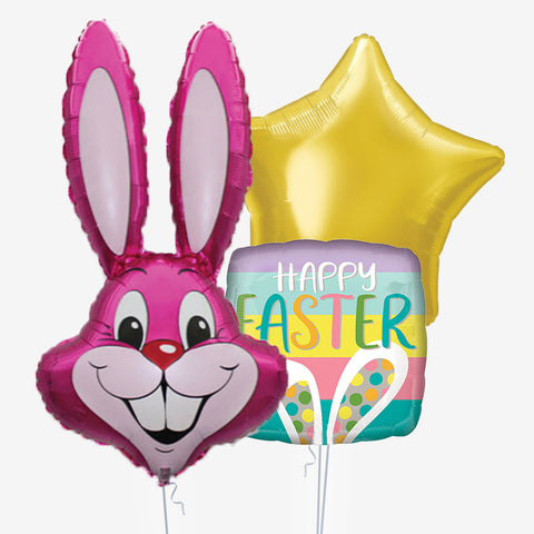 Pink Rabbit Easter Balloons | Box Balloons | Next-Day Balloon Delivery