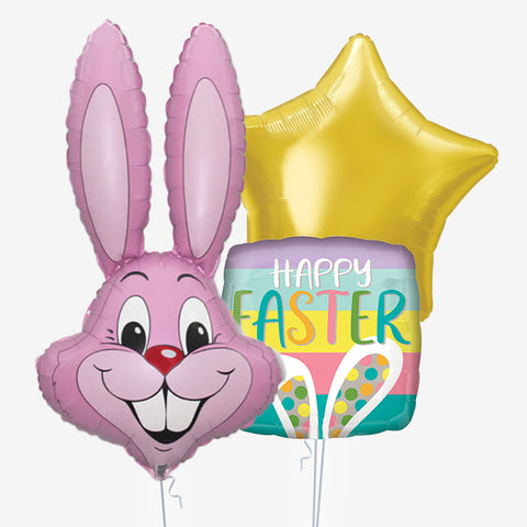 Pastel Pink Rabbit Easter Balloons | Box Balloons | Next-Day Balloon Delivery
