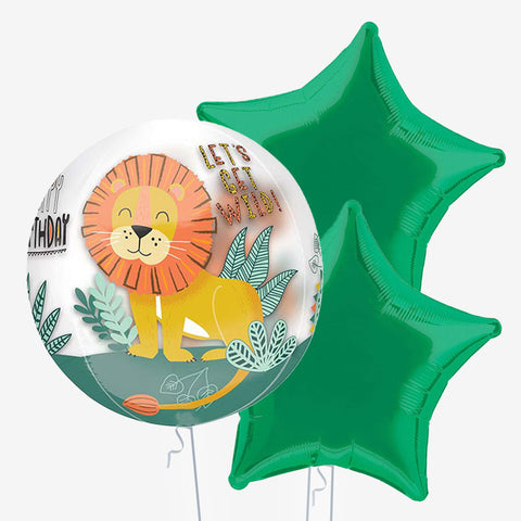 Get Wild Birthday Orb Balloons - Box Balloons