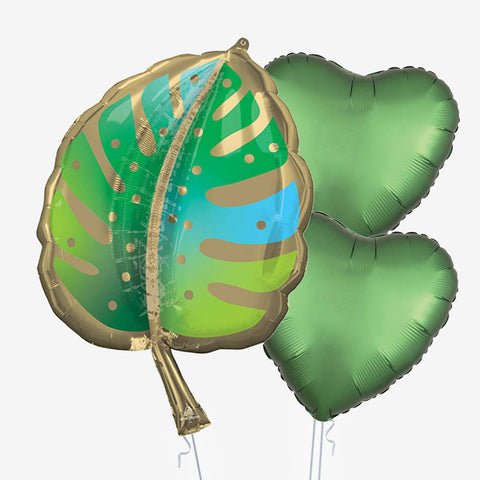 Golden Palm Leaf Balloons - Box Balloons