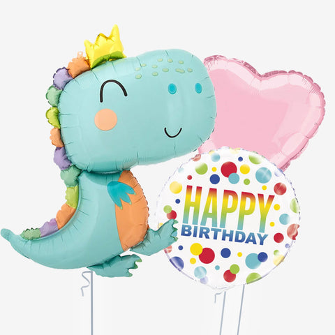Happy Birthday-Saurus Balloons | Box Balloons | Next-Day Balloon Delivery