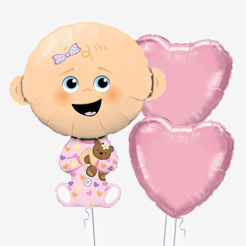 It's A Girl Baby Balloons - Box Balloons