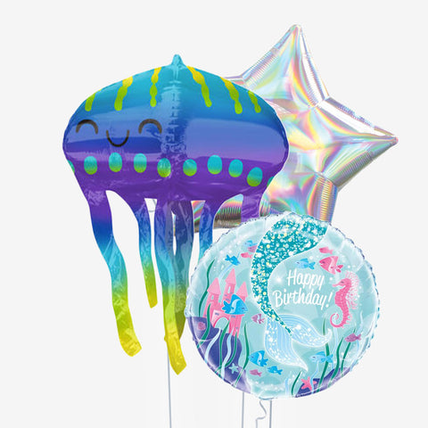Jellyfish Birthday Balloons - Box Balloons