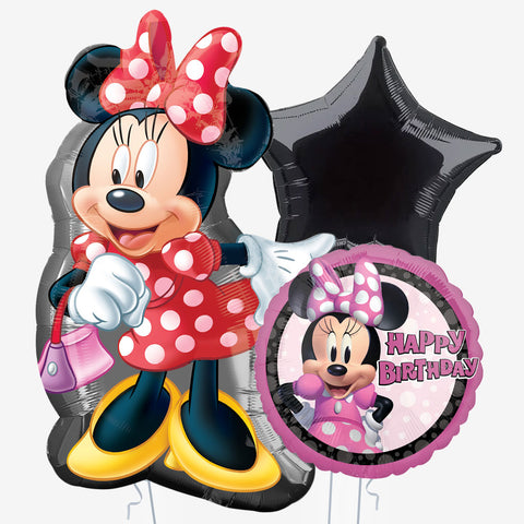 Minnie Mouse Birthday Balloons | Box Balloons | Next-Day Balloon Delivery