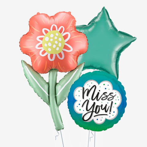 Miss You Flower Balloons - Box Balloons
