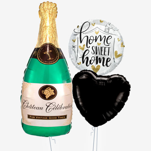 New Home Champagne Balloons - Box Balloons