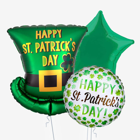 St Patrick's Day Shamrock Hat Balloons - Box Balloons