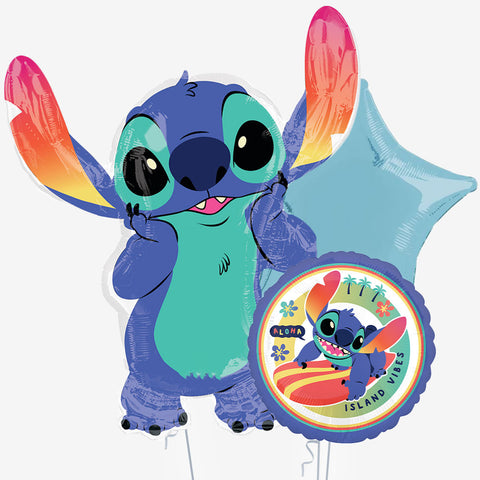 Stitch Blue Balloons | Box Balloons | Next-Day Balloon Delivery