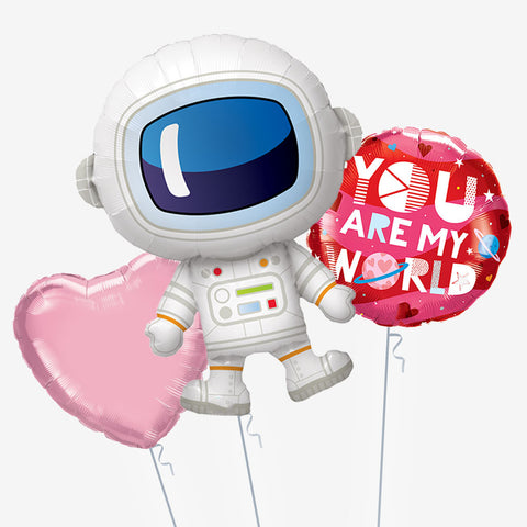 You Are My World Pink Balloons - Box Balloons
