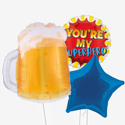 You’re My Hero Beer Balloons | Box Balloons | Next-Day Balloon Delivery