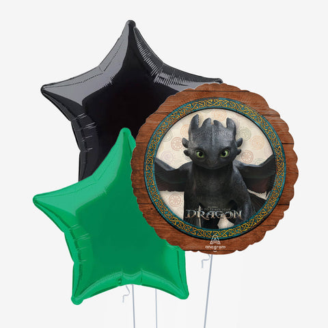 How to Train Your Dragon Round & Number Balloons | Box Balloons | Next-Day Balloon Delivery