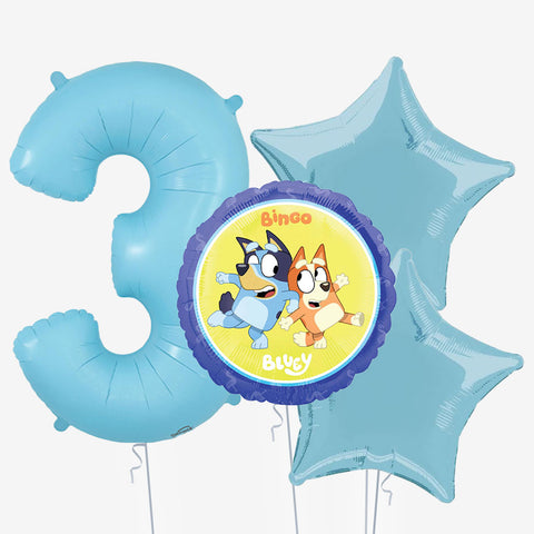 Bluey & Number Balloons | Box Balloons | Next-Day Balloon Delivery