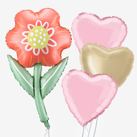 Flower Heart Balloons | Box Balloons | Next-Day Balloon Delivery