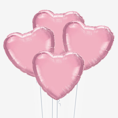 Pink Heart Balloons - Box Balloons