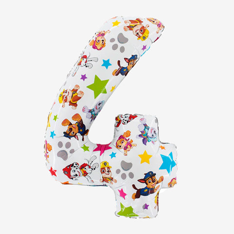 26" Paw Patrol Number Balloons - Box Balloons