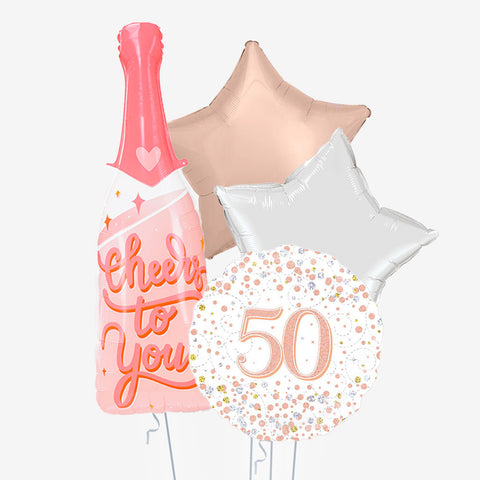 Happy Birthday & Age Balloons - Box Balloons