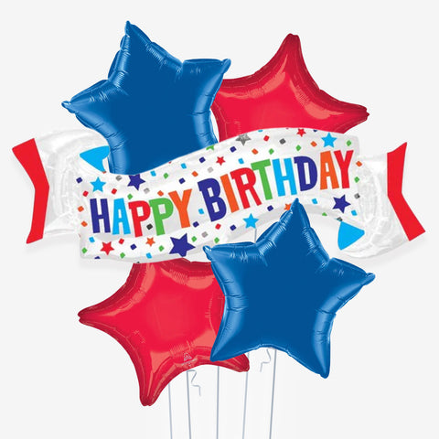 Happy Birthday Banner Balloons | Box Balloons | Next-Day Balloon Delivery