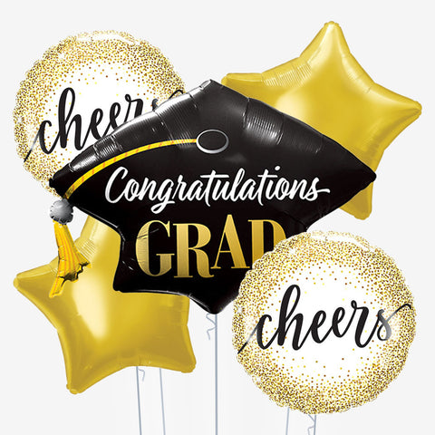 Cheers Graduation Balloons | Box Balloons | Next-Day Balloon Delivery
