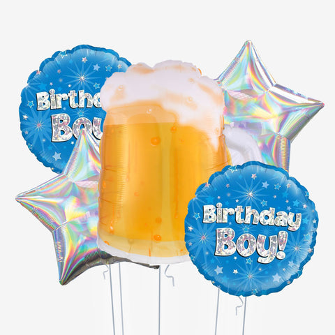 Cheers To The Birthday Boy Balloons | Box Balloons | Next-Day Balloon Delivery
