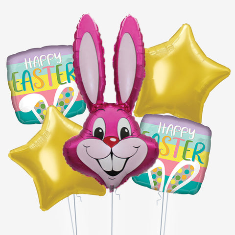 Pink Rabbit Easter Balloons