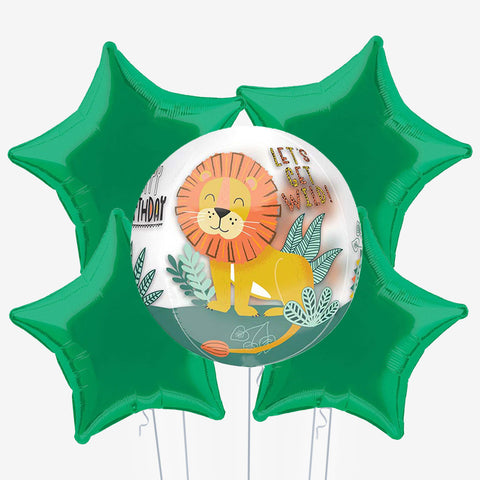Get Wild Birthday Orb Balloons - Box Balloons