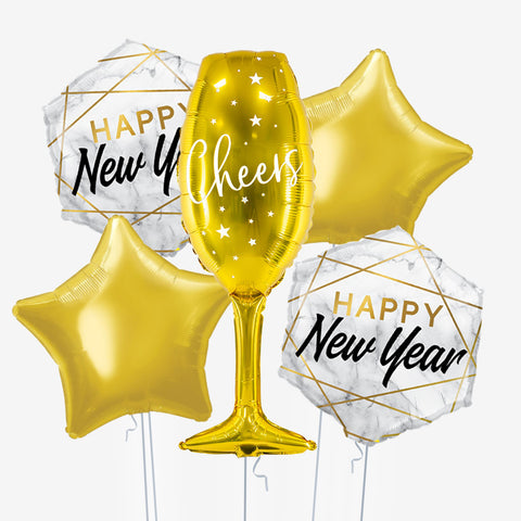 Happy New Year Balloons - Box Balloons