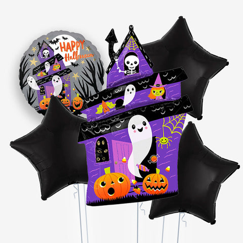 Haunted House Halloween Balloons | Box Balloons | Next-Day Balloon Delivery