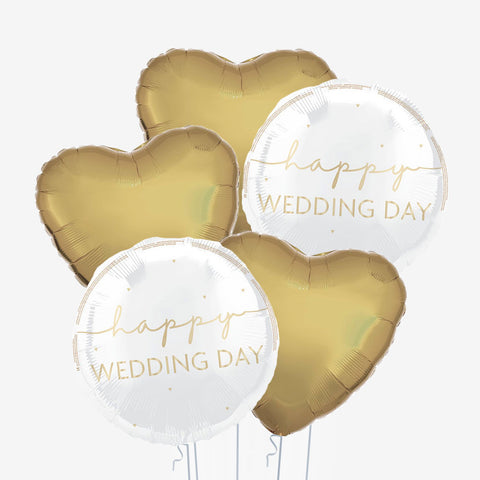 Happy Wedding Day Balloons - Box Balloons