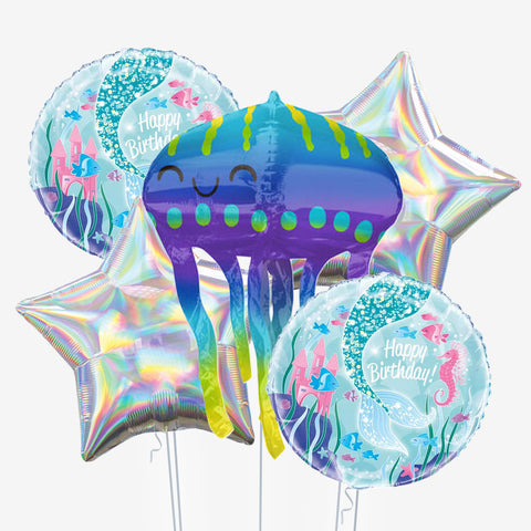 Jellyfish Birthday Balloons - Box Balloons