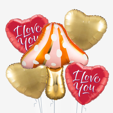 Love you Toadstool Balloons | Box Balloons | Next-Day Balloon Delivery