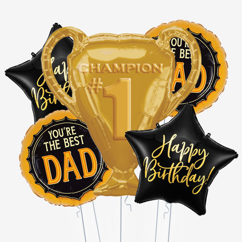 Number 1 Dad Birthday Balloons | Box Balloons | Next-Day Balloon Delivery