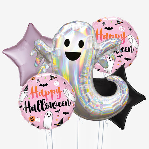 Pink Ghost Halloween Balloons