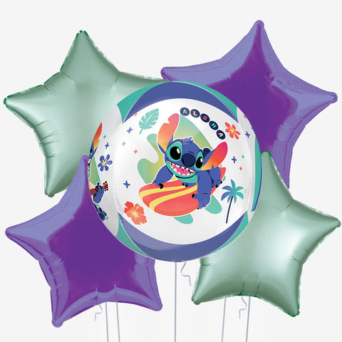 Lilo & Stitch Purple Orb Balloons | Box Balloons | Next-Day Balloon Delivery