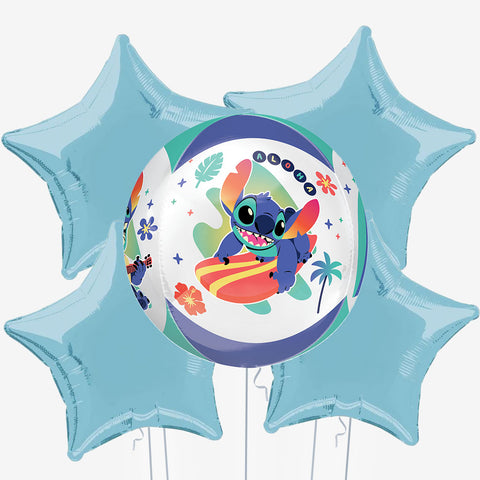 Stitch Blue Orb Balloons