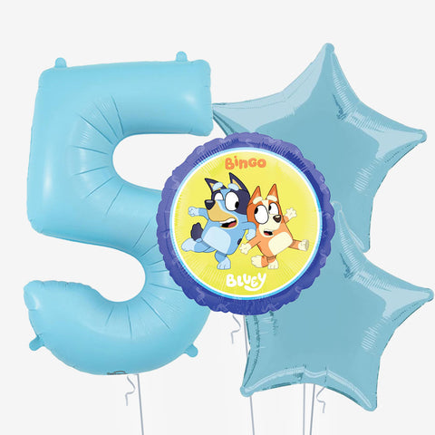 Bluey & Number Balloons | Box Balloons | Next-Day Balloon Delivery