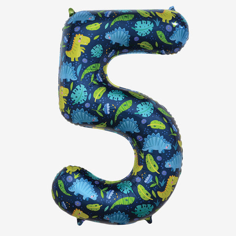 34” Dinosaur Number Balloons | Box Balloons | Next-Day Balloon Delivery