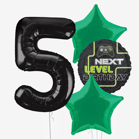 Next Level Gamer & Number Balloons | Box Balloons | Next-Day Balloon Delivery