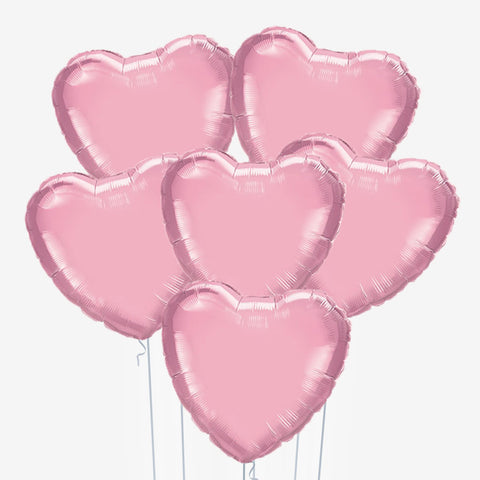 Pink Heart Balloons - Box Balloons