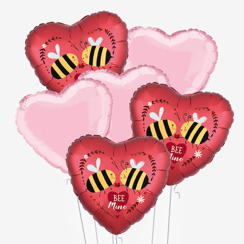 Bee Mine Heart Balloons - Box Balloons